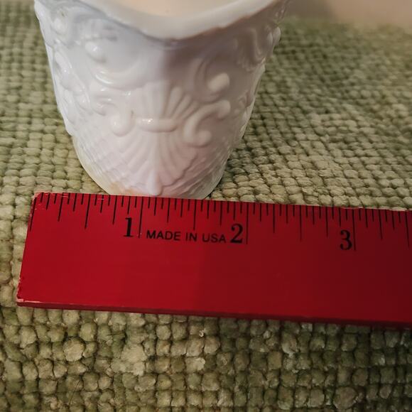 Vintage Milk Glass Fish Covered Sauce Boat Tureen Mid Century Ocean Decor - Picture 11 of 13